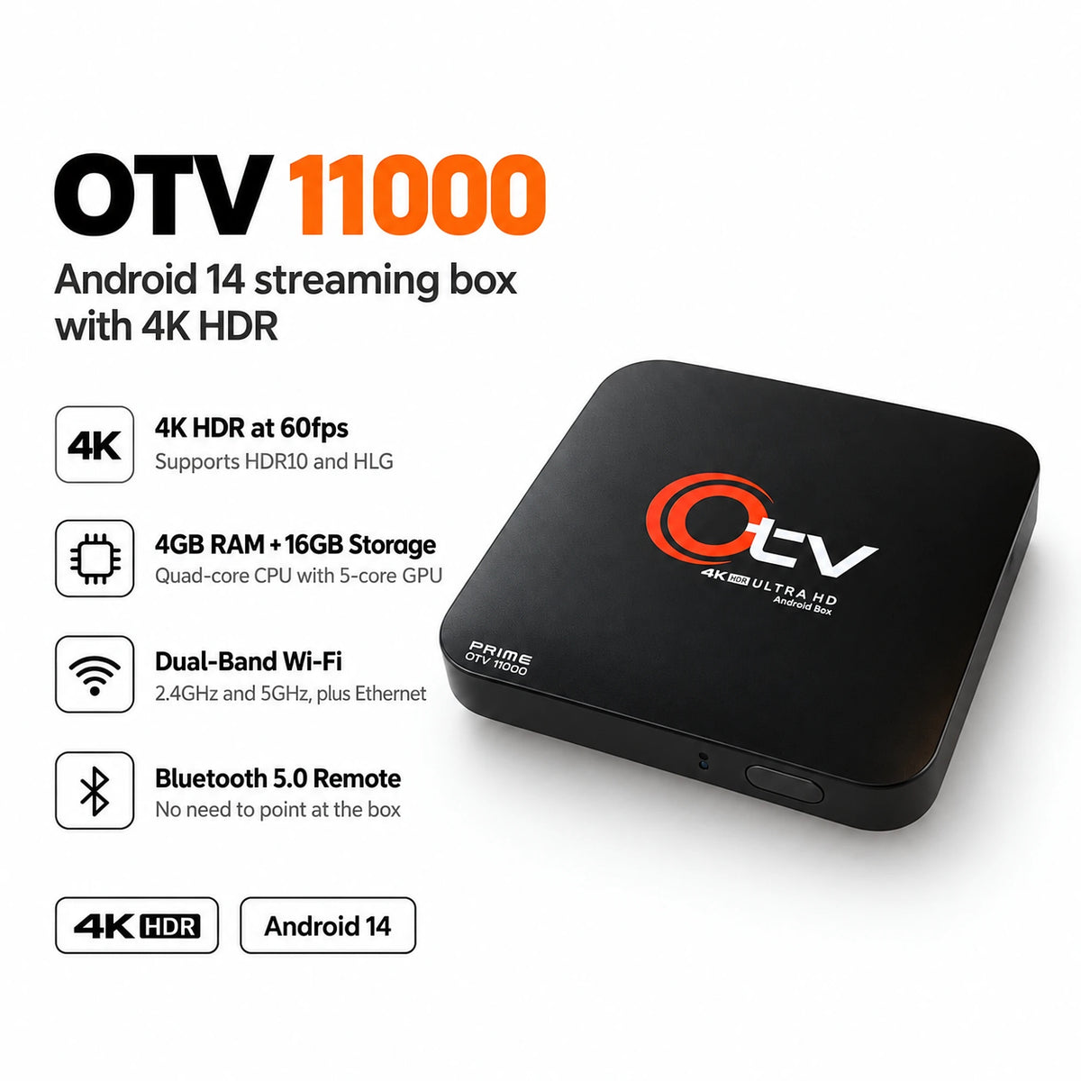 OTV Prime 11000 4K Smart TV Box